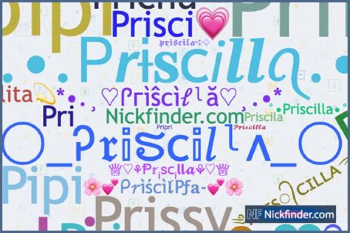 Cool Nicknames For The Name Priscilla