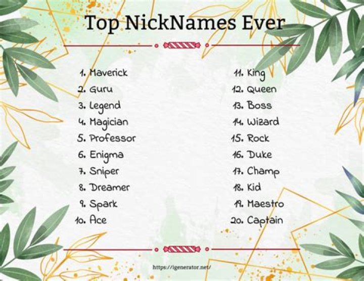 Which Nicknames Does Nick Have?